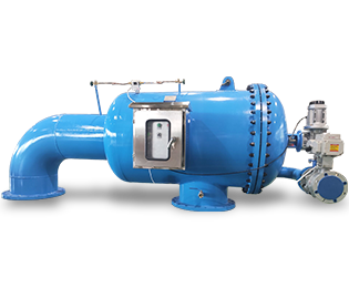 Right-Angle Self-Cleaning Filter